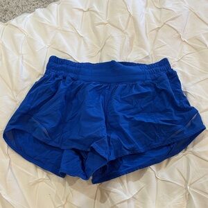Lululemon Hotty Hot Electric Blue Athletic Shorts 2.5 Inseam & Low Rise